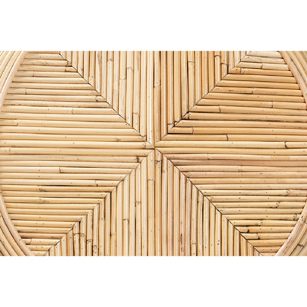 Baxton Studio Carita Modern Bohemian Natural Brown Rattan 5-Piece Dining Set WHI-KYG017C-Natural-5PC-Dining-Set