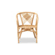 bali & pari Kagama Modern Bohemian Natural Brown Rattan Dining Chair WHI-Kagama-Rattan-DC