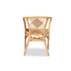 bali & pari Kagama Modern Bohemian Natural Brown Rattan Dining Chair WHI-Kagama-Rattan-DC