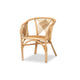 bali & pari Kagama Modern Bohemian Natural Brown Rattan Dining Chair WHI-Kagama-Rattan-DC