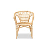 bali & pari Kaka Modern Bohemian Natural Brown Rattan Dining Chair WHI-Kaka-Rattan-DC
