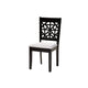 Baxton Studio Karel Modern Grey Fabric and Espresso Brown Finished Wood 5-Piece Dining Set WHI-Karel-Grey-Dark-Brown-5PC-Dining-Set