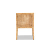 bali & pari Karis Modern and Contemporary Natural Finished Wood and Rattan Dining Chair WHI-Karis-Natural-DC