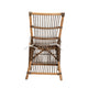 bali & pari Kim Modern Bohemian White Fabric and Natural Brown Rattan Dining Chair WHI-Kim-Natural-Rattan-DC
