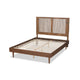 Baxton Studio Kioshi Mid-Century Modern Transitional Ash Walnut Finished Wood Full Size Platform Bed