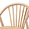 bali & pari Kobe Mid-Century Modern Natural Brown Finished Wood and Rattan Dining Chair WHI-Kobe-Natural-DC