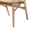 bali & pari Kobe Mid-Century Modern Natural Brown Finished Wood and Rattan Dining Chair WHI-Kobe-Natural-DC