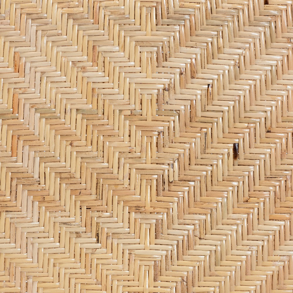 bali & pari Kobe Mid-Century Modern Natural Brown Finished Wood and Rattan Dining Chair WHI-Kobe-Natural-DC