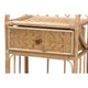 bali & pari Kobie Modern Bohemian Natural Brown Rattan 1-Drawer Nightstand WHI-Kobie-Rattan-NS