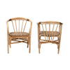 bali & pari Kyoto Modern Bohemian Natural Brown Rattan Dining Chair WHI-Kyoto-Natural-DC