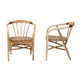 bali & pari Kyoto Modern Bohemian Natural Brown Rattan Dining Chair