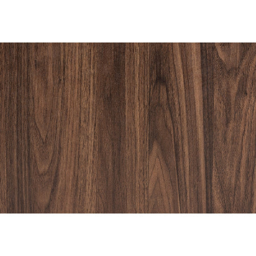 Baxton Studio Sadia Modern Walnut Brown Finished Wood and Black Metal 1-Drawer End Table