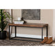 Baxton Studio Bardot Modern Industrial Walnut Brown Finished Wood and Black Metal Accent Bench WHI-LCF20256B-Wood-Metal-Bench