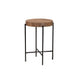 Baxton Studio Savion Modern Industrial Walnut Brown Finished Wood and Black Metal End Table WHI-LCF20443-ET