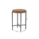 Baxton Studio Savion Modern Industrial Walnut Brown Finished Wood and Black Metal End Table