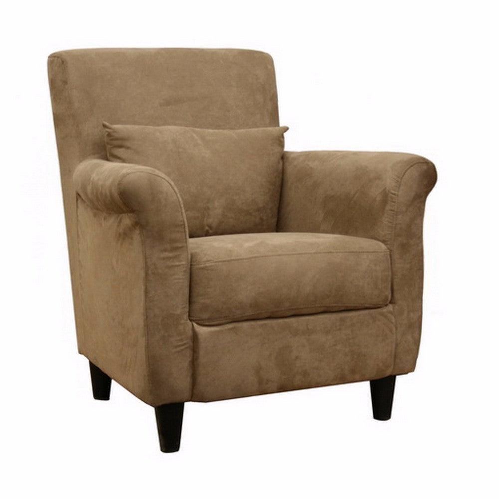 Baxton Studio Marquis Tan Microfiber Club Chair