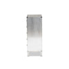 Baxton Studio Carel French Industrial Silver Metal 5-Drawer Accent Storage Cabinet WHI-LD18B054-Silver-5DW-Cabinet