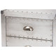 Baxton Studio Claude French Industrial Silver Metal 3-Drawer End Table WHI-LD18B056-Silver-ET