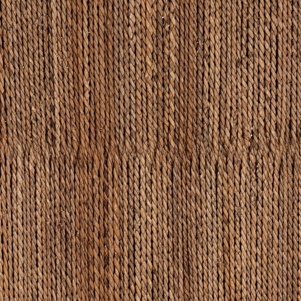 bali & pari Liza Bohemian Natural Seagrass and Wood Accent Bench WHI-LIZZA-Wooden-Bench