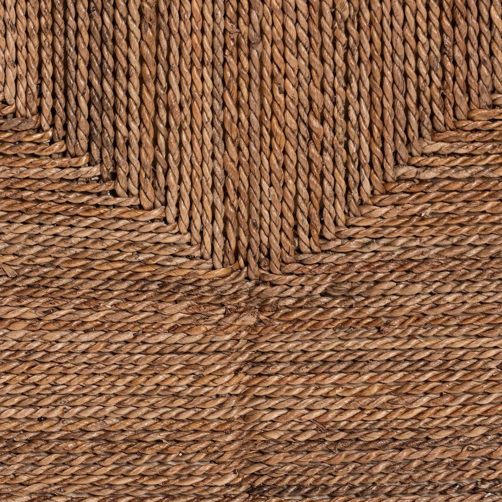 bali & pari Liza Bohemian Natural Seagrass End Table WHI-LIZZA-Wooden-ET