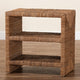 bali & pari Liza Bohemian Natural Seagrass End Table WHI-LIZZA-Wooden-ET