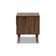 Baxton Studio Naoki Modern and Contemporary Two-Tone Grey and Walnut Finished Wood 1-Drawer Nightstand WHI-LV15ST15240-Columbia-Dark-Grey-NS