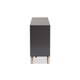 Baxton Studio Kelson Modern and Contemporary Dark Grey and Gold Finished Wood 2-Door Sideboard Buffet WHI-LV19BFT1917-Dark-Grey-Buffet