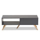 Baxton Studio Kelson Modern and Contemporary Dark Grey and Gold Finished Wood Coffee Table WHI-LV19CFT1914-Dark-Grey-CT