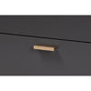 Baxton Studio Kelson Modern and Contemporary Dark Grey and Gold Finished Wood 6-Drawer Dresser WHI-LV19COD19231-Dark-Grey-6DW-Dresser