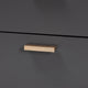 Baxton Studio Kelson Modern and Contemporary Dark Grey and Gold Finished Wood 2-Drawer Nightstand WHI-LV19ST1924-Dark-Grey-NS