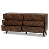 Baxton Studio Hartman Mid-Century Modern Walnut Brown Finished Wood 6-Drawer Dresser WHI-LV23COD23232WI-Columbia-6DW-Dresser
