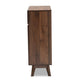 Baxton Studio Hartman Mid-Century Modern Walnut Brown Finished Wood Shoe Cabinet WHI-LV23SC23150WI-Columbia-Shoe-Cabinet