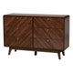 Baxton Studio Markell Mid-Century Modern Transitional Walnut Brown Finished Wood 6-Drawer Dresser WHI-LV44COD44231WI-CLB-6DW-Dresser