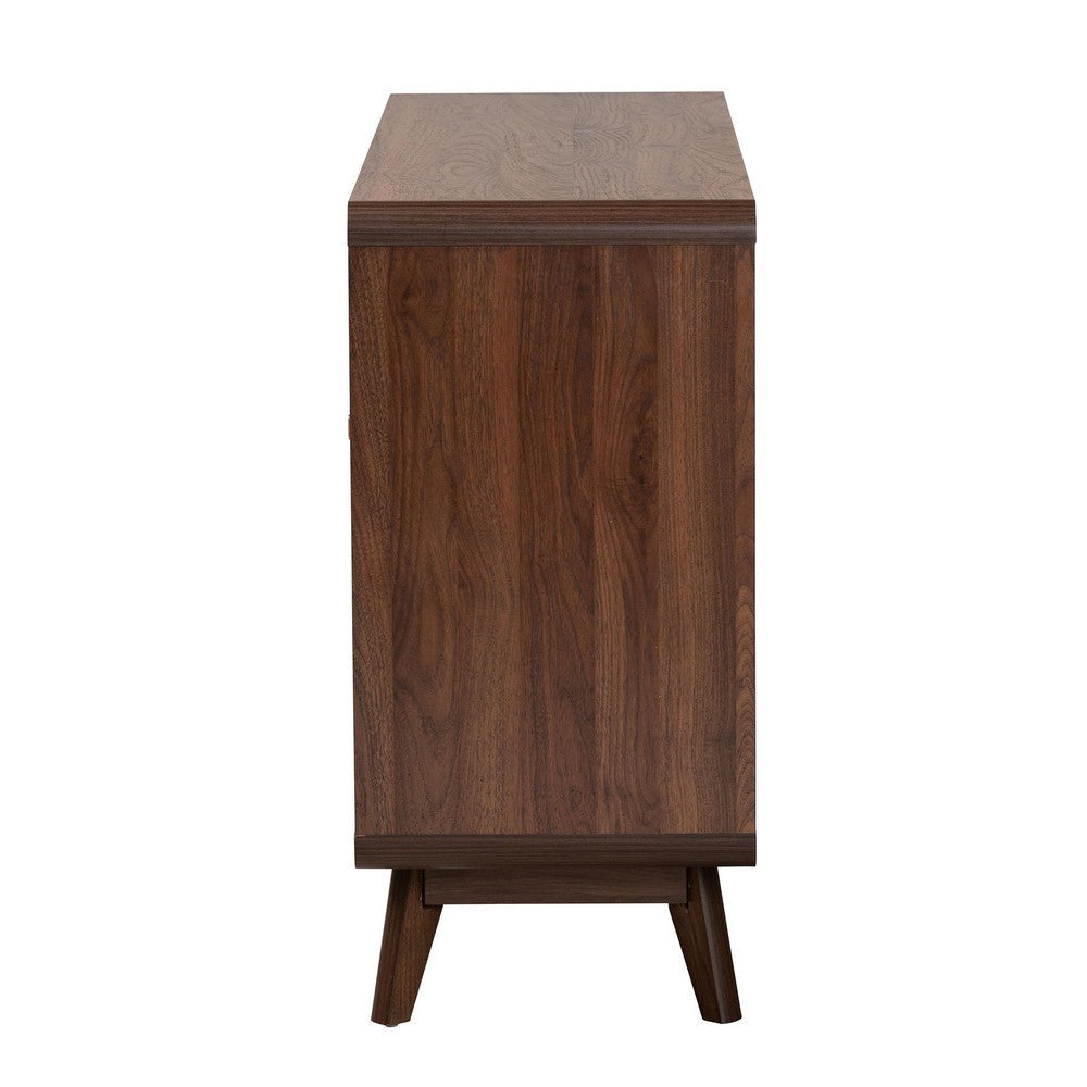 Baxton Studio Markell Mid-Century Modern Transitional Walnut Brown Finished Wood 6-Drawer Dresser WHI-LV44COD44231WI-CLB-6DW-Dresser
