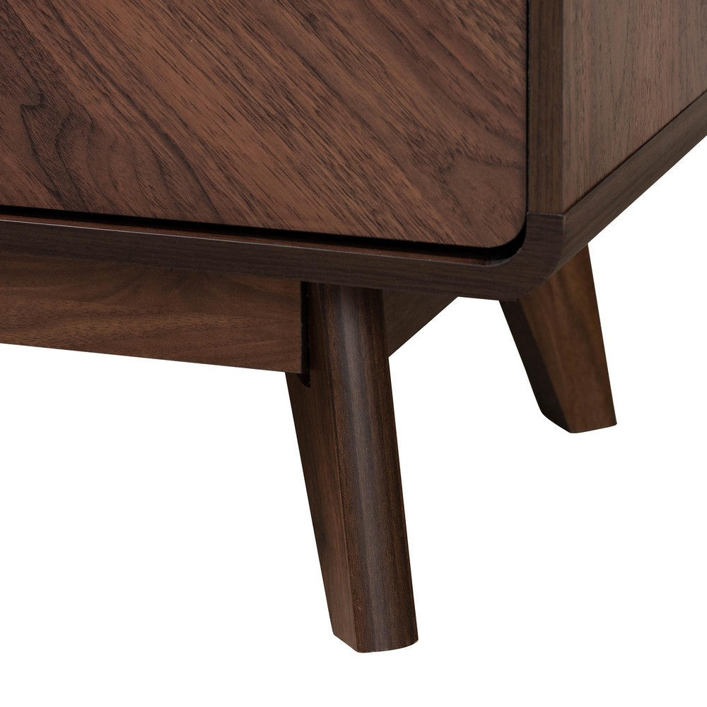Baxton Studio Markell Mid-Century Modern Transitional Walnut Brown Finished Wood 6-Drawer Dresser WHI-LV44COD44231WI-CLB-6DW-Dresser