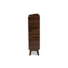 Baxton Studio Lena Mid-Century Modern Walnut Brown Finished 5-Shelf Wood Entryway Shoe Cabinet WHI-LV4SC4150WI-Columbia-Shoe-Cabinet