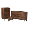 Baxton Studio Lena Mid-Century Modern Walnut Brown Finished Wood 3-Piece Storage Set WHI-LV4ST4240WI-Columbia-3PC-Storage-Set