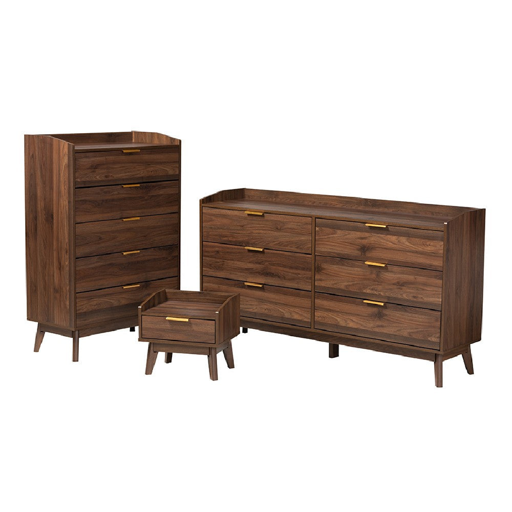 Baxton Studio Lena Mid-Century Modern Walnut Brown Finished Wood 3-Piece Storage Set WHI-LV4ST4240WI-Columbia-3PC-Storage-Set