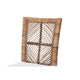 bali & pari Laluna Modern Bohemian Greywashed Natural Rattan and Mahogany Dining Chair with Cushion WHI-Laluna-Grey-Natural-Rattan-DC