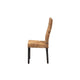bali & pari Laymi Modern Bohemian Dark Brown Mahogany Wood and Seagrass Dining Chair WHI-Laymi-Mahogany-DC