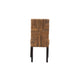 bali & pari Laymi Modern Bohemian Dark Brown Mahogany Wood and Seagrass Dining Chair WHI-Laymi-Mahogany-DC