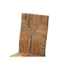 bali & pari Laymi Modern Bohemian Dark Brown Mahogany Wood and Seagrass Dining Chair WHI-Laymi-Mahogany-DC