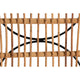 bali & pari Garan Modern Bohemian Natural Brown Rattan and Black Metal Counter Stool WHI-Leaf-Rattan-CS
