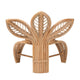bali & pari Gresham Modern Bohemian Natural Rattan Leaf Accent Chair WHI-Leave-Natural-AC
