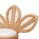 bali & pari Gresham Modern Bohemian Natural Rattan Leaf Accent Chair WHI-Leave-Natural-AC