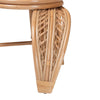 bali & pari Gresham Modern Bohemian Natural Rattan Leaf Accent Chair WHI-Leave-Natural-AC