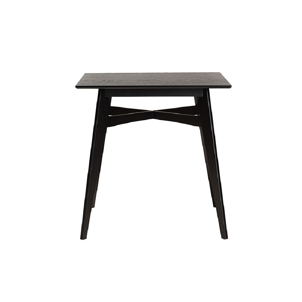 Baxton Studio Leena Mid-Century Modern Black Finished Wood Counter Height Pub Table WHI-Leena-Black-PT