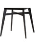 Baxton Studio Leena Mid-Century Modern Black Finished Wood Counter Height Pub Table WHI-Leena-Black-PT