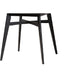 Baxton Studio Leena Mid-Century Modern Black Finished Wood Counter Height Pub Table WHI-Leena-Black-PT
