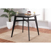 Baxton Studio Leena Mid-Century Modern Black Finished Wood Counter Height Pub Table WHI-Leena-Black-PT